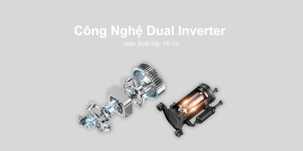 Máy Sấy Bơm Nhiệt Inverter TD-T37BS100HWV(WT) tiết kiệm điện
