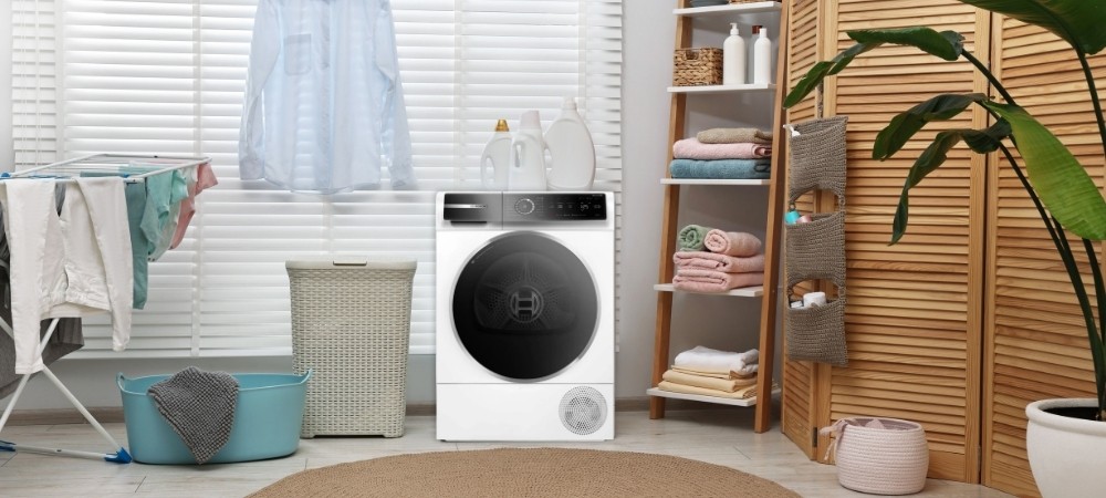 Máy Sấy WQB245B0SG Series 8 màu trắng thiết kế hiện đại