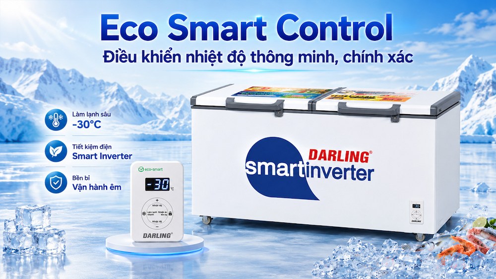 Tủ Đông 1200 Lít DMF-1179ASI-1 điều khiển cảm ứng