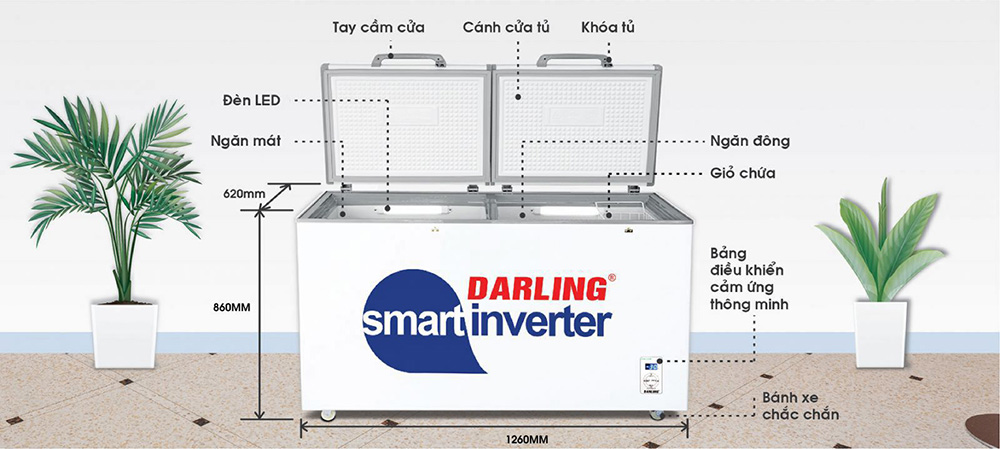 Tủ Đông 370 Lít DMF-3699WSI tích hợp đa dạng tiện ích