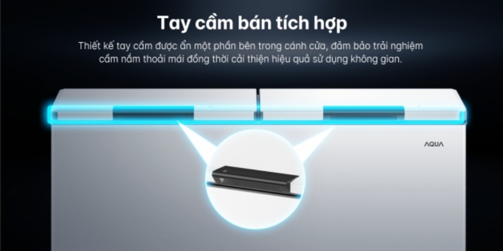 Tủ Đông 512 Lít AQF-C6901EN trang bị tay cầm bán ẩn