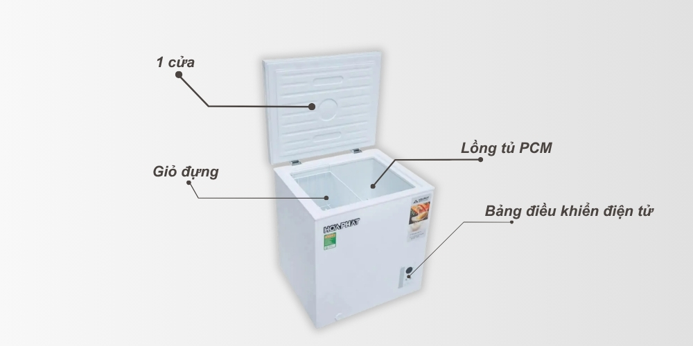 Tủ Đông 66 Lít HPF AN666 tích hợp nhiều tiện ích tiện lợi