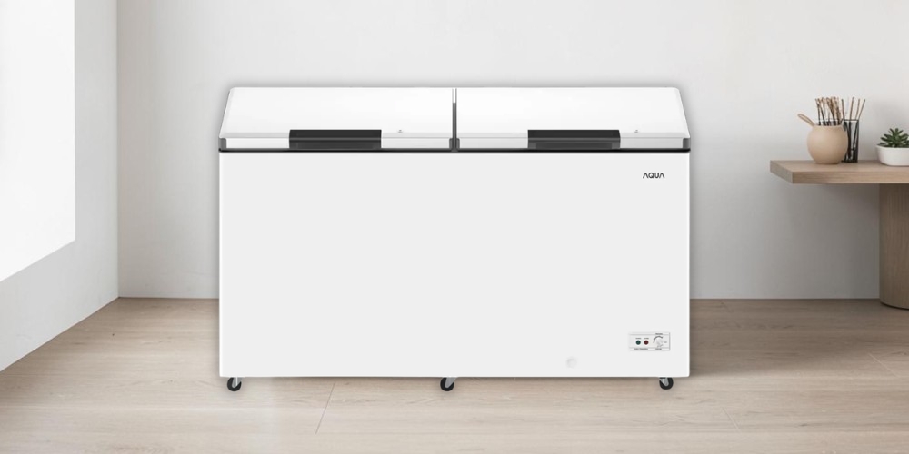 Tủ Đông AQF-C6901EN dạng nằm màu trắng thiết kế hiện đại
