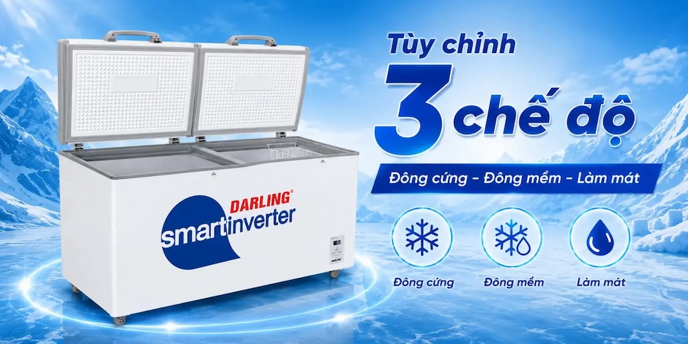 Tủ Đông DMF-1179ASI-1 3 chế độ làm lạnh