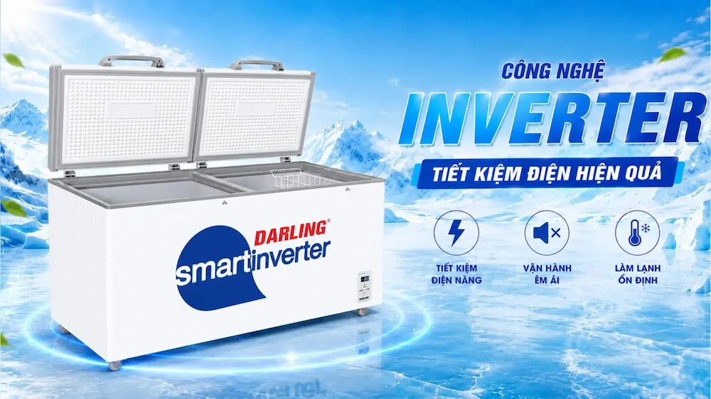 Tủ Đông Inverter 970 Lít DMF-9779ASI tiết kiệm điện năng