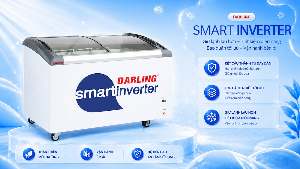 Tủ Đông Inverter DMF-6079ASKI tiết kiệm 70% điện năng