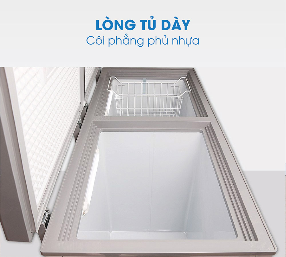 Tủ Đông Mát Darling DMF-3699WSI thiết kế lòng tủ côi phẳng hiện đại