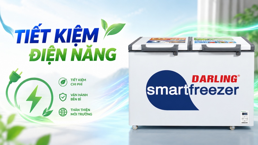 Tủ Đông Mát DMF-3699WS tiết kiệm hơn 20% điện năng