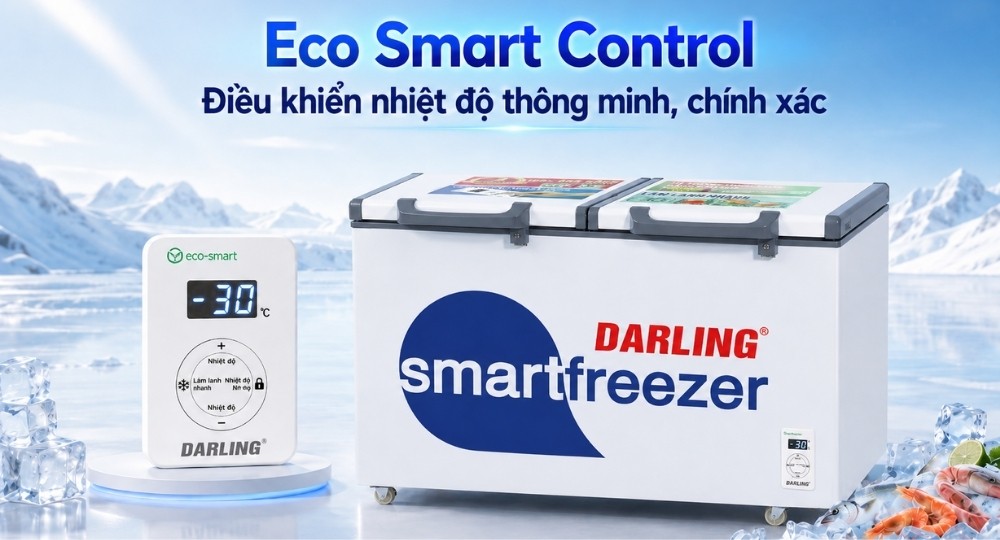 Tủ Đông370 Lít DMF-3699 WS-2 điều khiển cảm ứng 