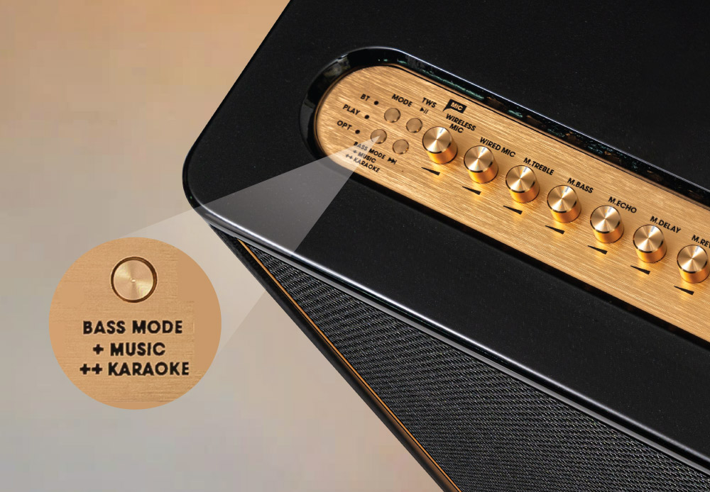 Tính năng Bass Mode tùy chỉnh 2 chế độ bass