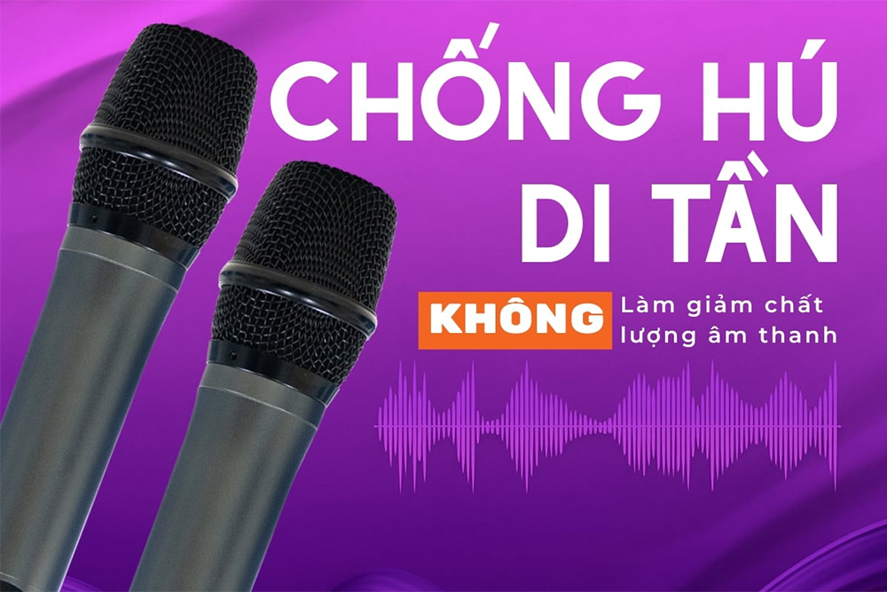 Công nghệ chống hú di tần loa Karaoke di động Acnos CHILL