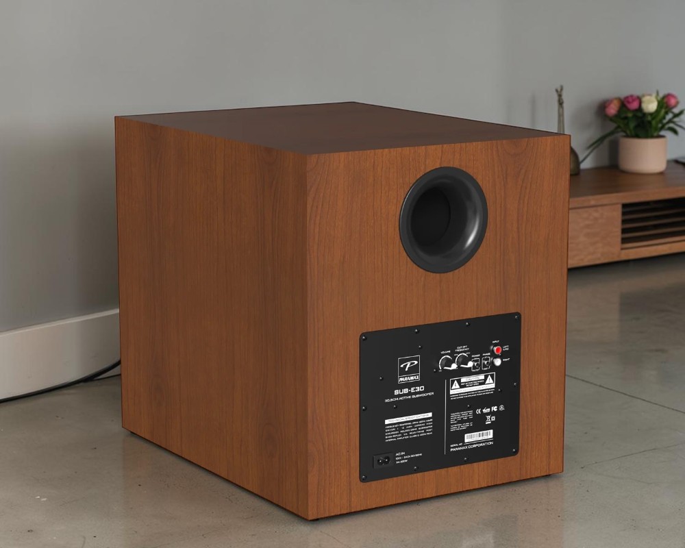 Điều chỉnh loa siêu trầm điện Paramax 12 Inch SUB-E30 Cherry linh hoạt