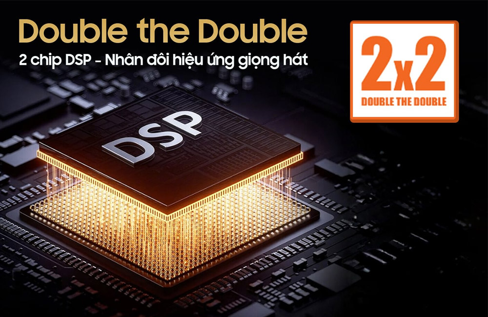 Double The Double 2x2 loa Karaoke di động Acnos D'Auris 200 màu đen