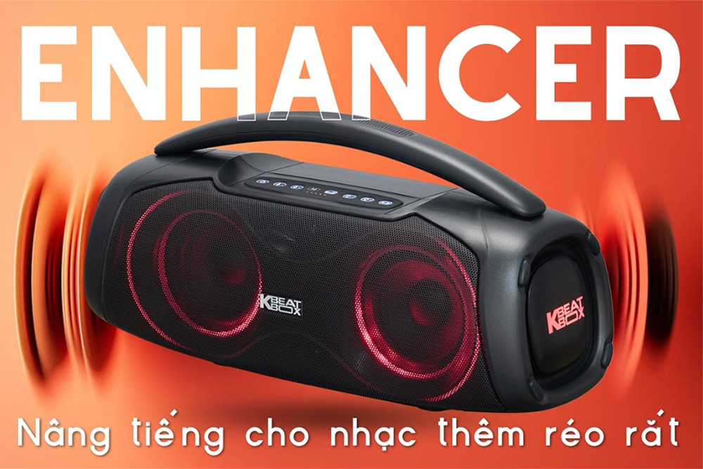Công nghệ nâng tiếng ENHANCER loa Karaoke di động Acnos CHILL
