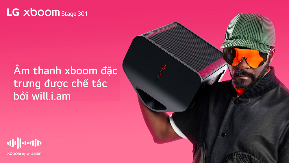 LG Xboom Stage 301 hợp tác cùng will.i.am
