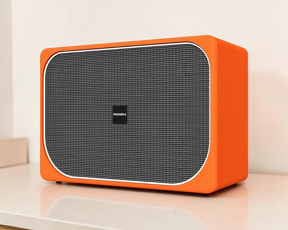 Loa di động xách tay Paramax Sono Orange Leather cấu trúc âm thanh 3 đường tiếng