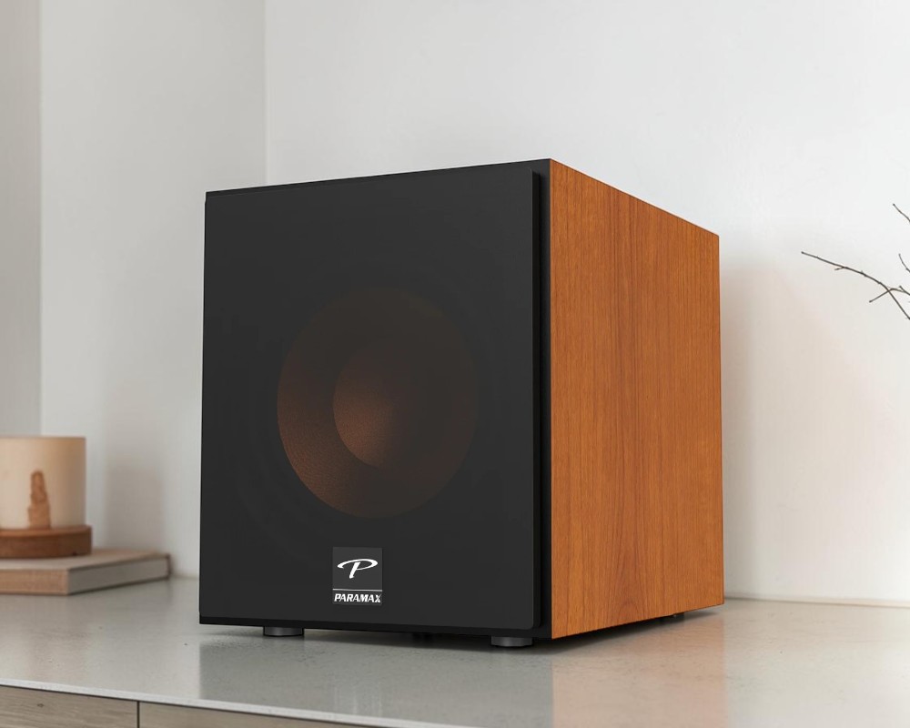 Màu sắc trang nhã loa siêu trầm điện Paramax 12 Inch SUB-E30 Cherry