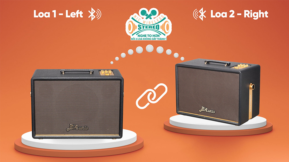 MWS hỗ trợ người dùng ghép đôi hai loa D'Auris 300 lại với nhau