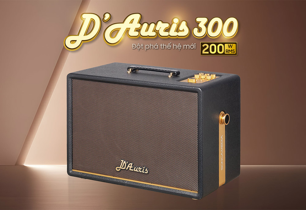 Thiết kế loa Karaoke di động Acnos D'Auris 300 đen