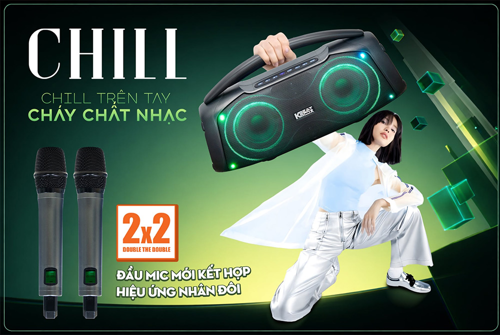 Thiết kế hiện đại loa Karaoke di động Acnos CHILL