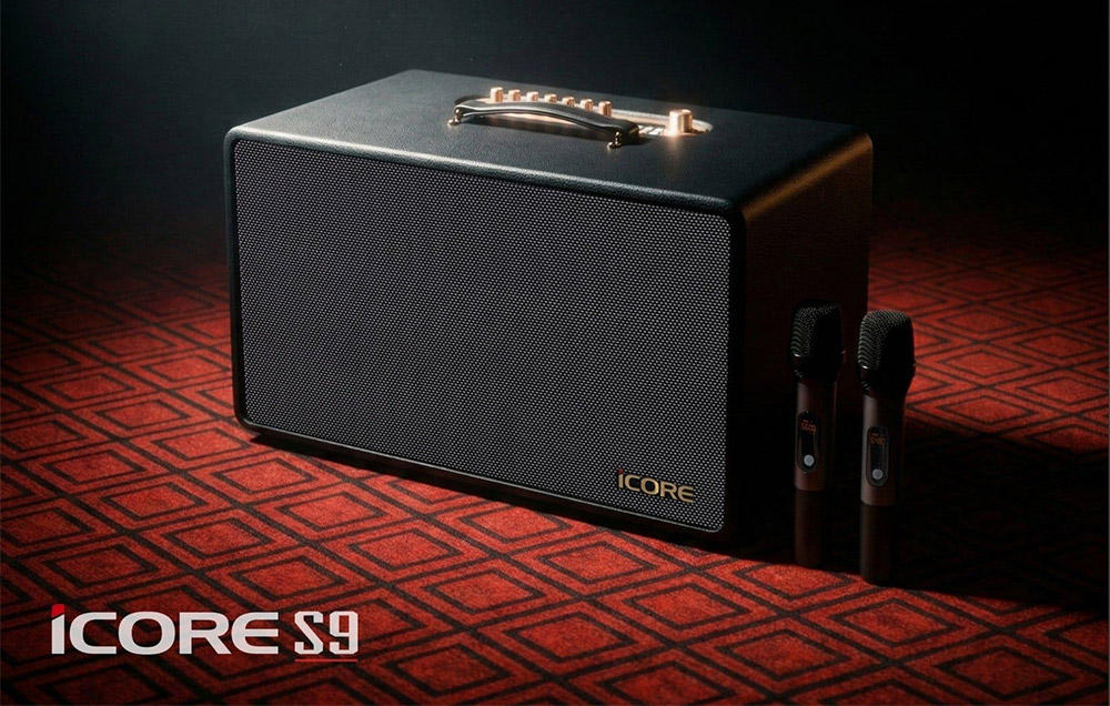 Thiết kế sang trọng loa Karaoke xách tay Icore S9