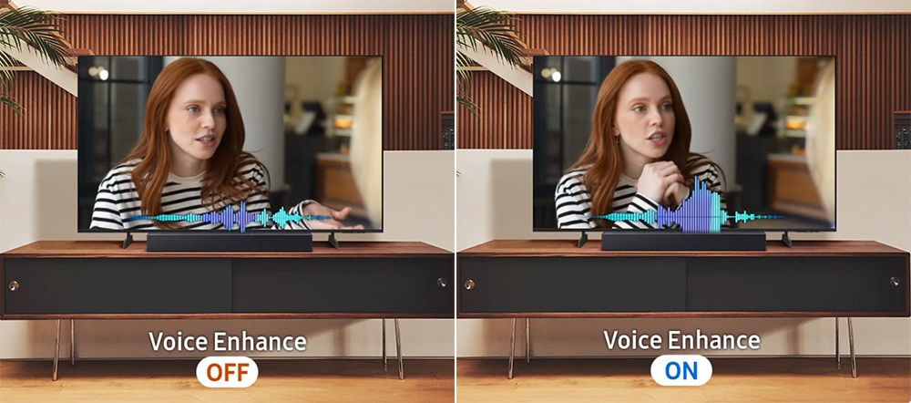 Voice Enhance Mode loa thanh Samsung HW-B420F/XV
