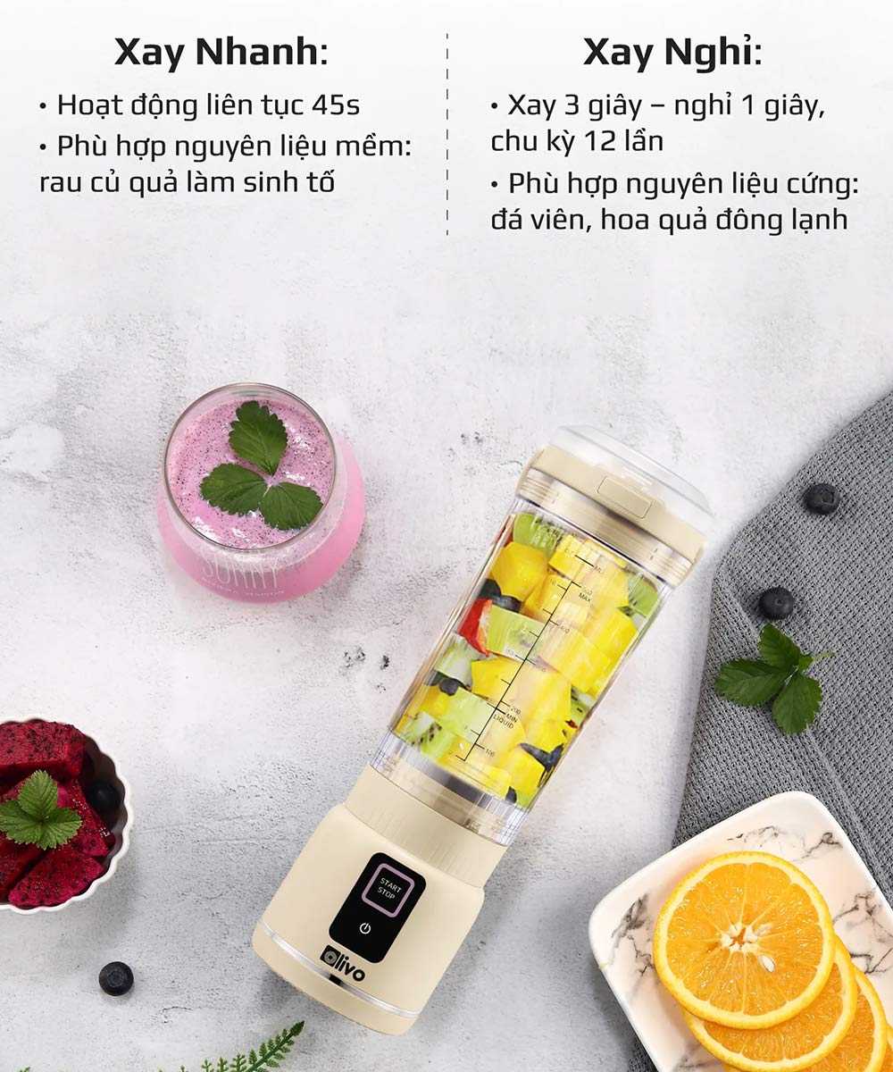 2 chế độ xay thông minh cho bạn lựa chọn