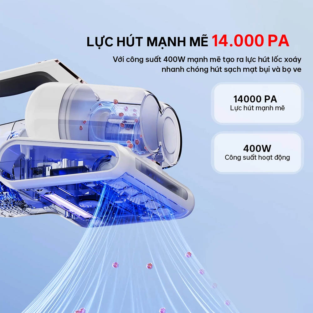 AQUA AQS-CMP105R(W)-VN hút sạch mọi bụi bẩn