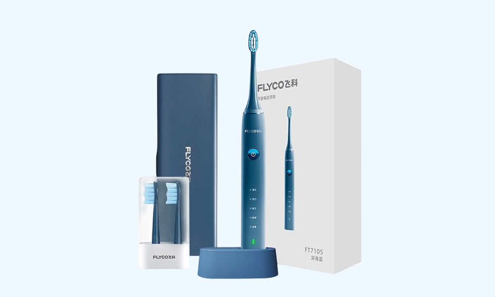 Bàn Chải Điện Flyco FT7105VN Màu Xanh đạt chuẩn IPX7