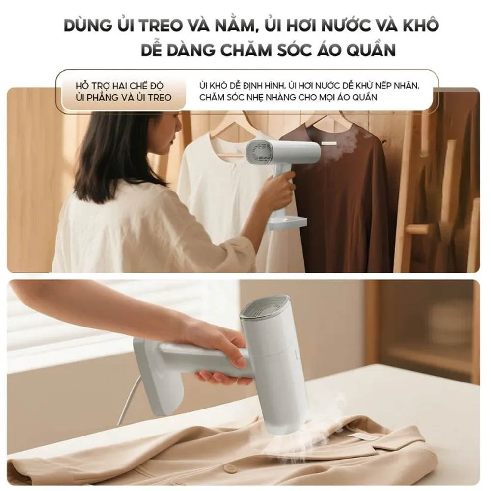 2 cách ủi quần áo tiện lợi gồm ủi phẳng và ủi treo