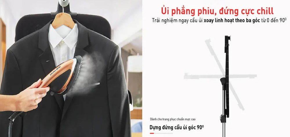 Ván ủi tùy chỉnh có thể ủi đứng hay ủi nằm tùy theo nhu cầu sử dụng