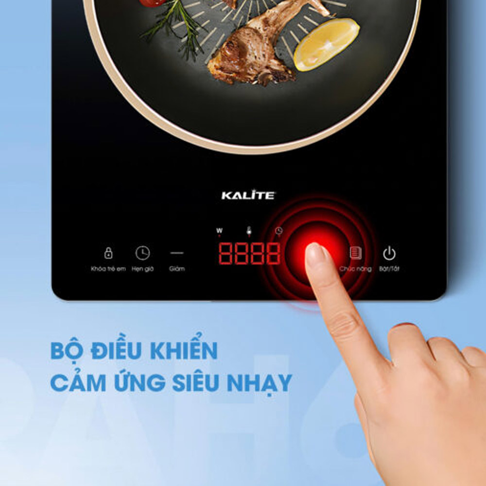 Bếp Từ Đơn Kalite Ultra H6 sử dụng bảng điều khiển cảm ứng Sensor Touch
