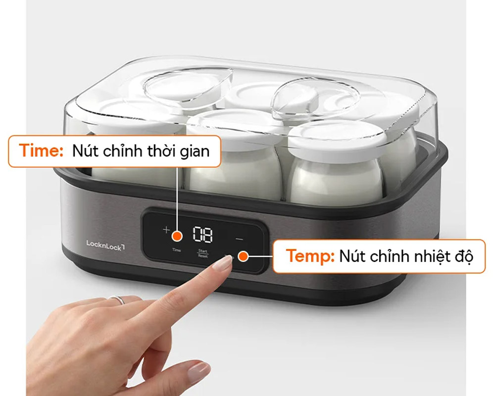 LocknLock Digital EJY213GRY trang bị bảng điều khiển điện tử