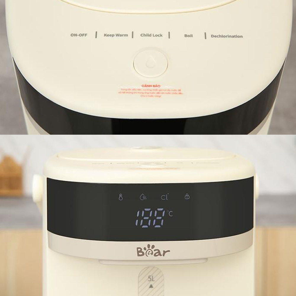 Bảng điều khiển kết hợp phím bấm vật lý và cảm ứng dễ thao tác