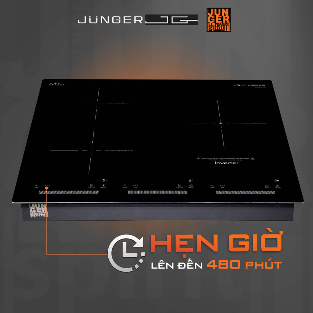Chế độ hẹn giờ lên đến 480 phút giúp chủ động thời gian nấu
