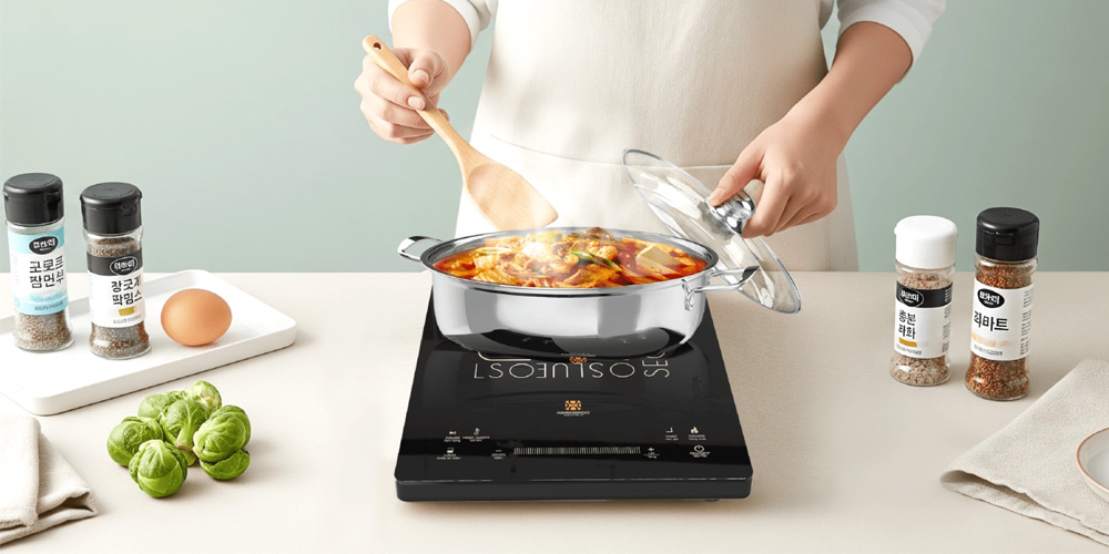 Bếp Điện Từ Đơn Hawonkoo SEOUL-CEH-109-I có kiểu dáng hiện đại 
