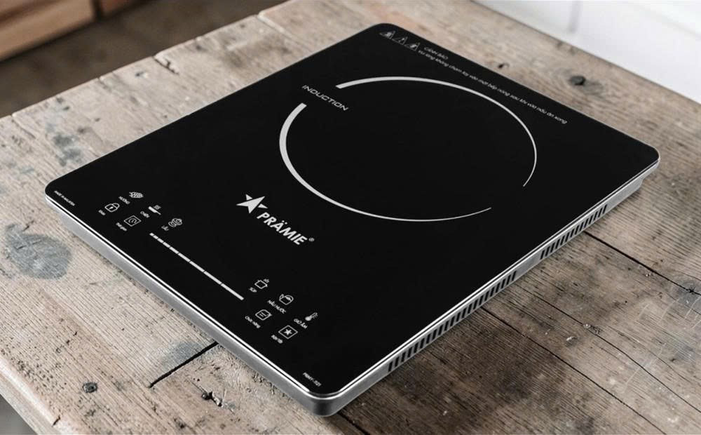 Bếp Điện Từ Đơn Pramie PRMY-1121 tích hợp 6 chế độ nấu