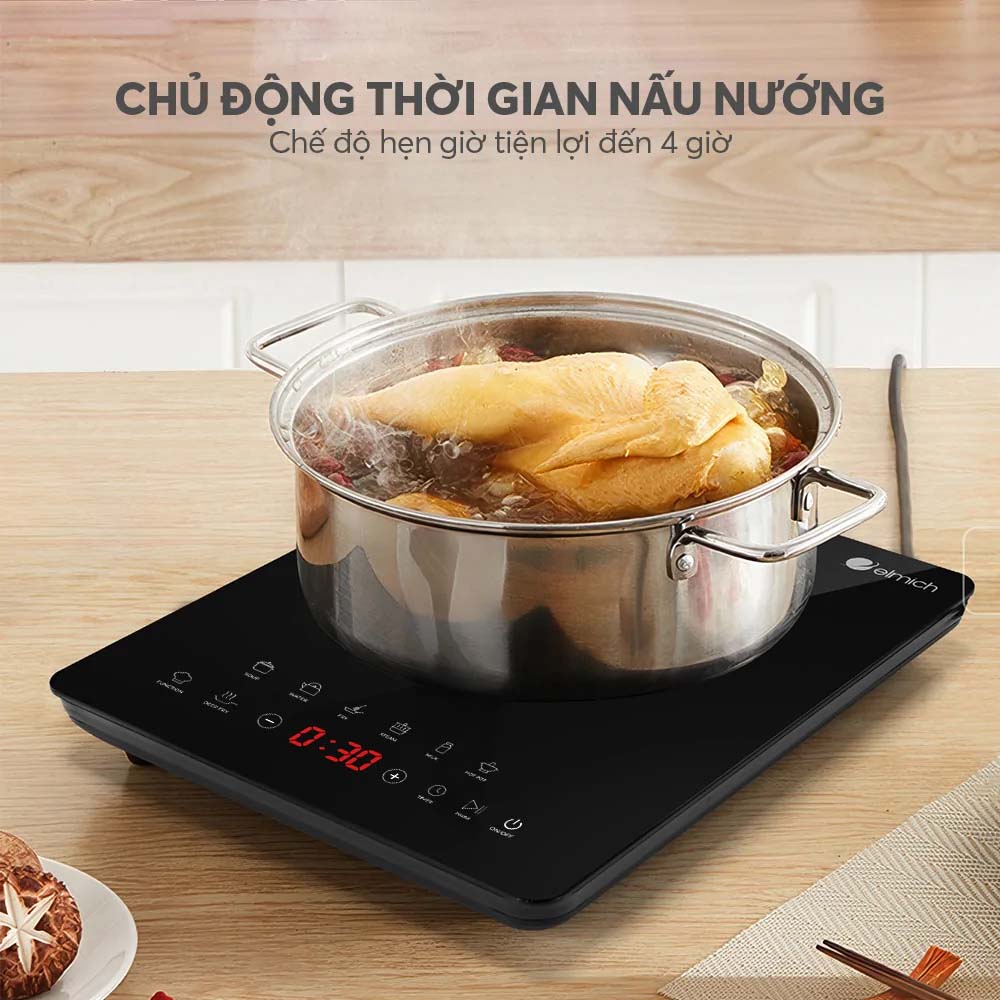 Chế độ hẹn giờ giúp người dùng chủ động sắp xếp thời gian nấu