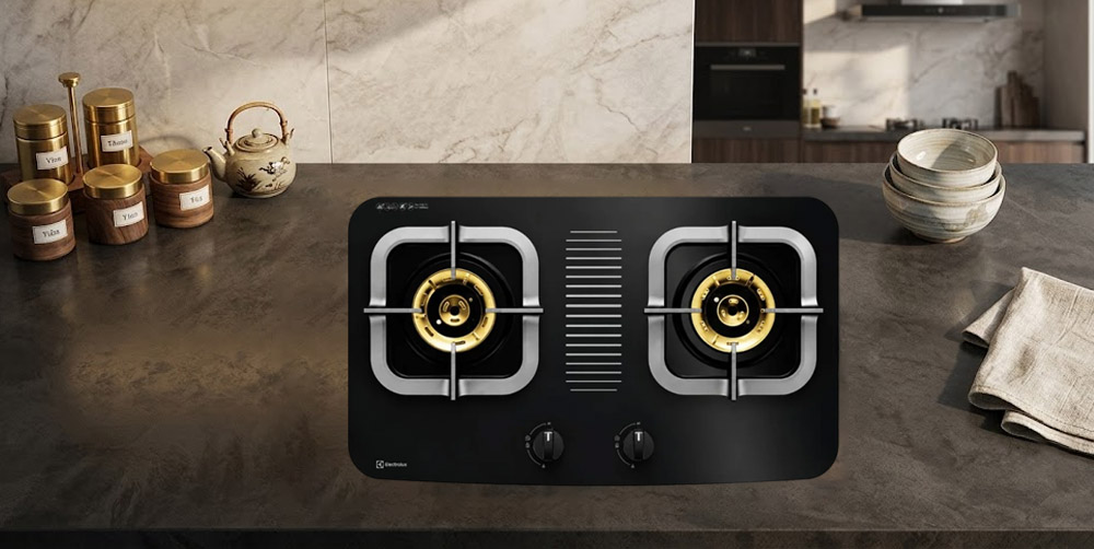 Bếp Ga Electrolux ETG7283GKR gây ấn tượng với thiết kế hiện đại