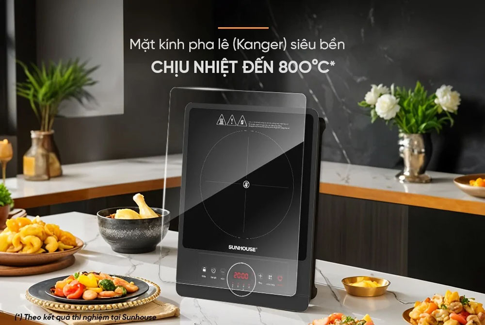 Mặt kính pha lê (Kanger) siêu bền chịu nhiệt đến 800℃