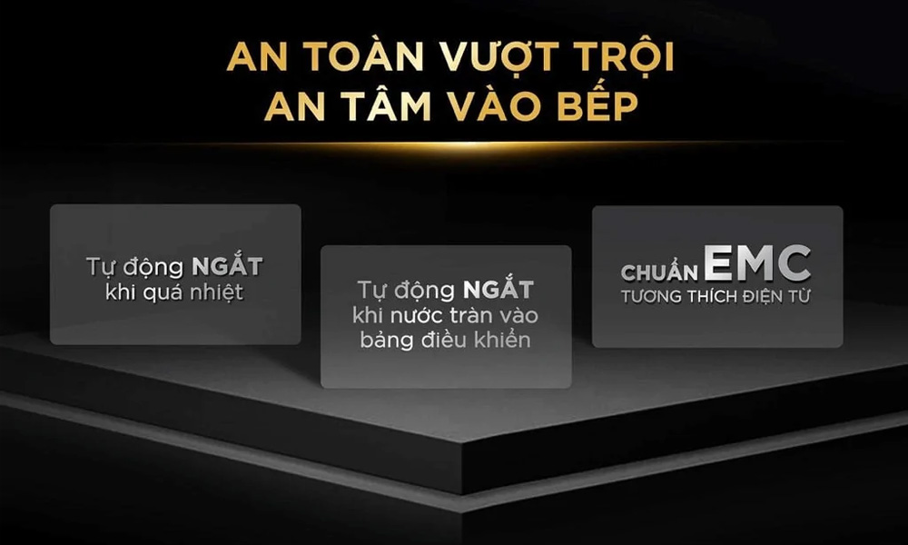 Bếp Từ Đôi BlueStone ICB-6825 tích hợp chức năng tự ngắt 