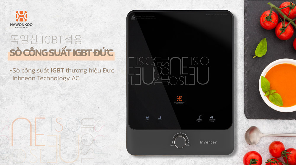 Sò công suất IGBT thương hiệu Đức nâng cao hiệu quả gia nhiệt