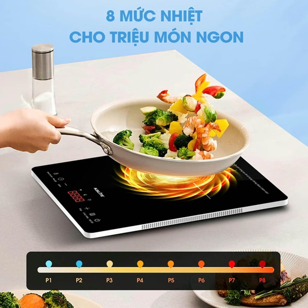8 mức công suất linh hoạt dễ dàng điều chỉnh theo từng món ăn