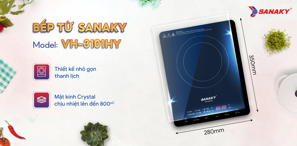 Bếp Điện Từ Đơn Sanaky VH-3101HY 2000W
