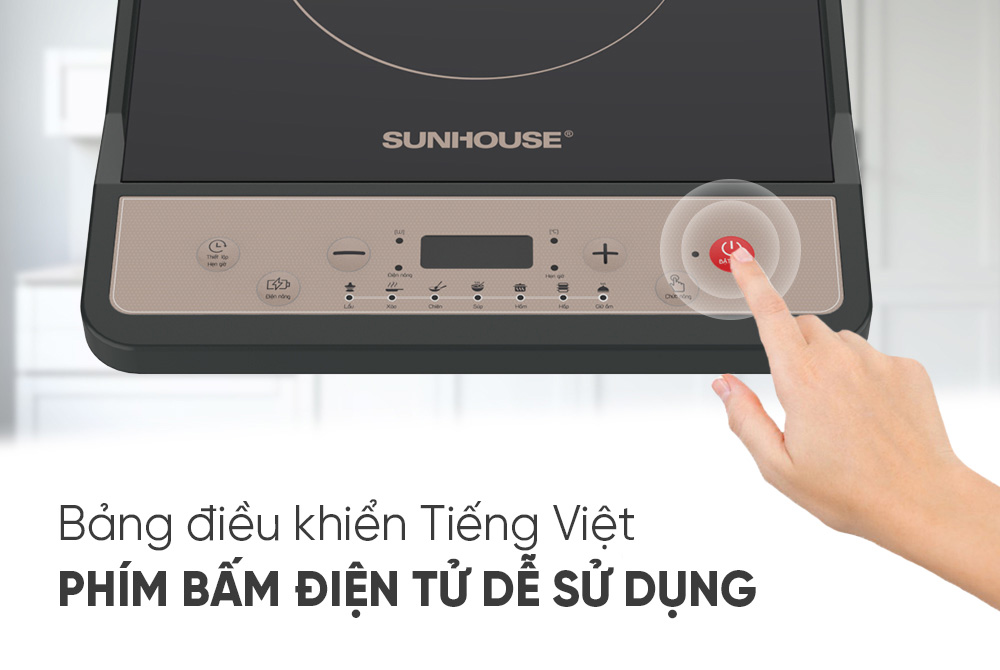 Bảng điều khiển dạng nút cơ nổi kèm màn hình LED hiển thị 