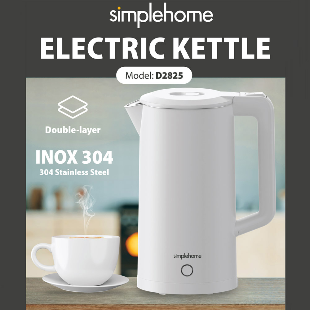 Bình Đun Siêu Tốc 2 Lớp Simplehome D2825 