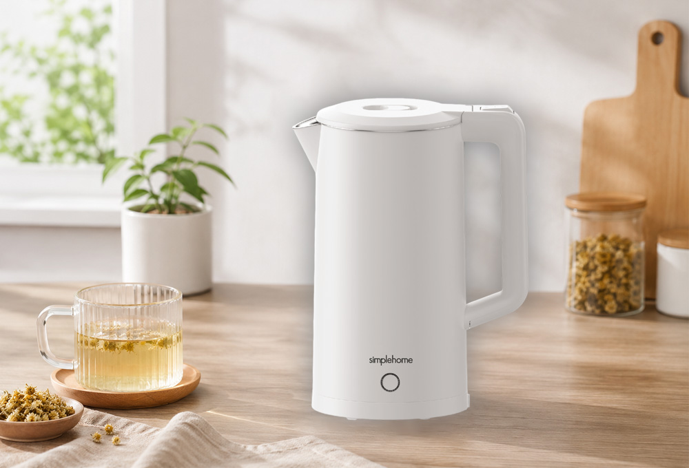 Bình Đun Siêu Tốc 2 Lớp Simplehome D2825 có công suất 1850 - 2200W