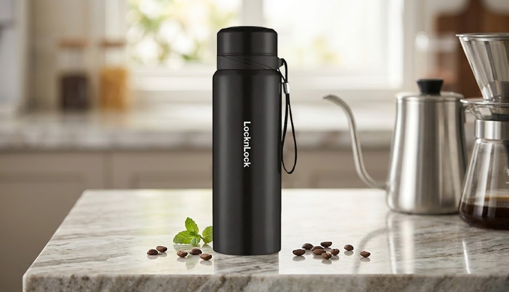 Lock&Lock STS Top Tumbler LHC6180BLK có kiểu dáng hiện đại 