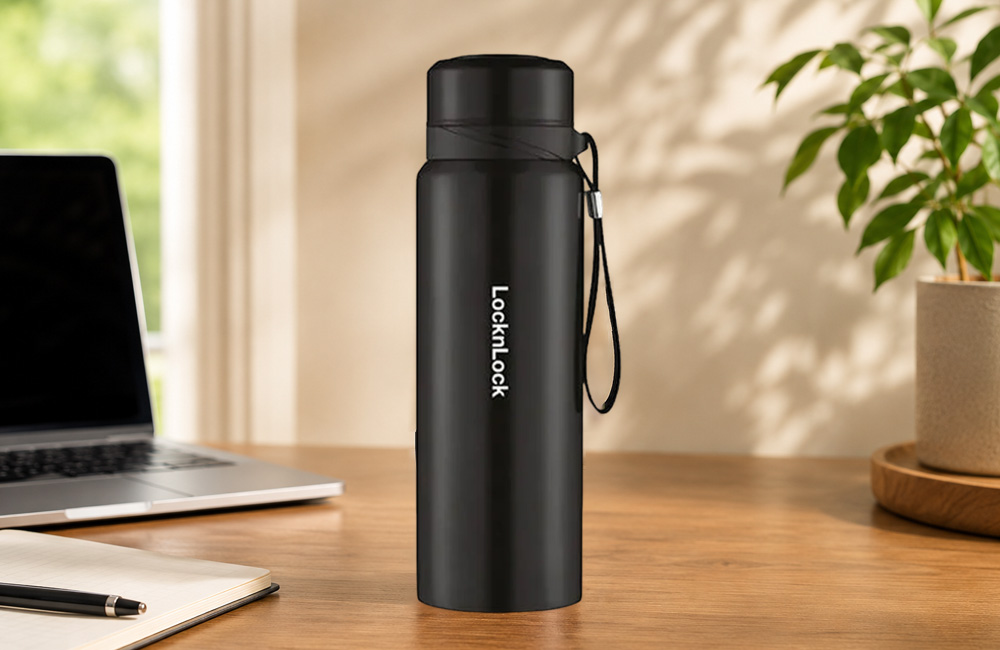 Lock&Lock STS Top Tumbler LHC6180BLK giữ lạnh lên đến 24 giờ