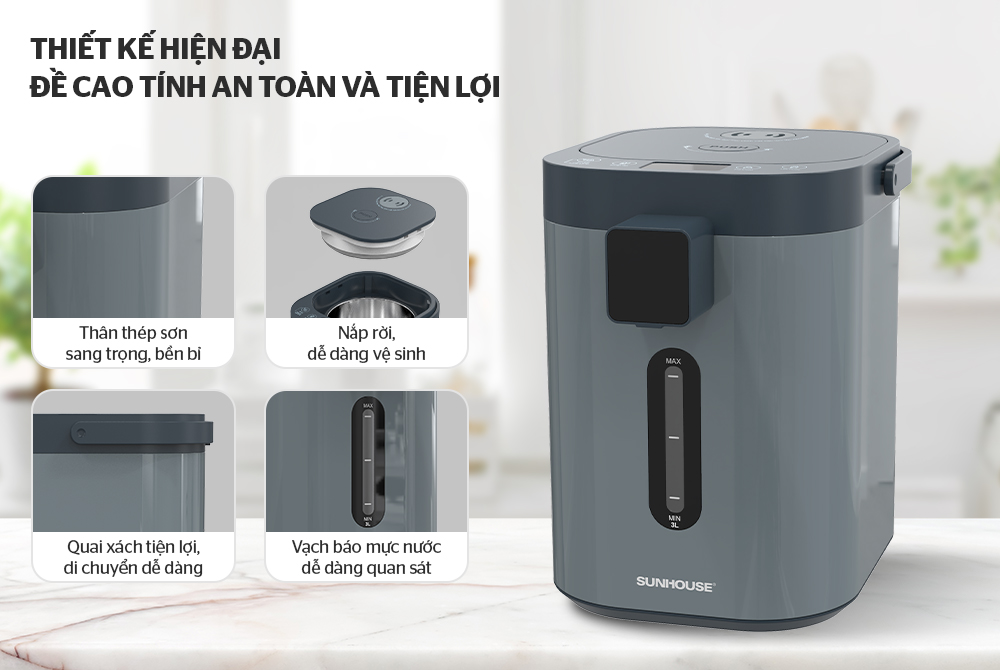 Bình Thủy Điện 3.2 Lít Sunhouse SHD1440